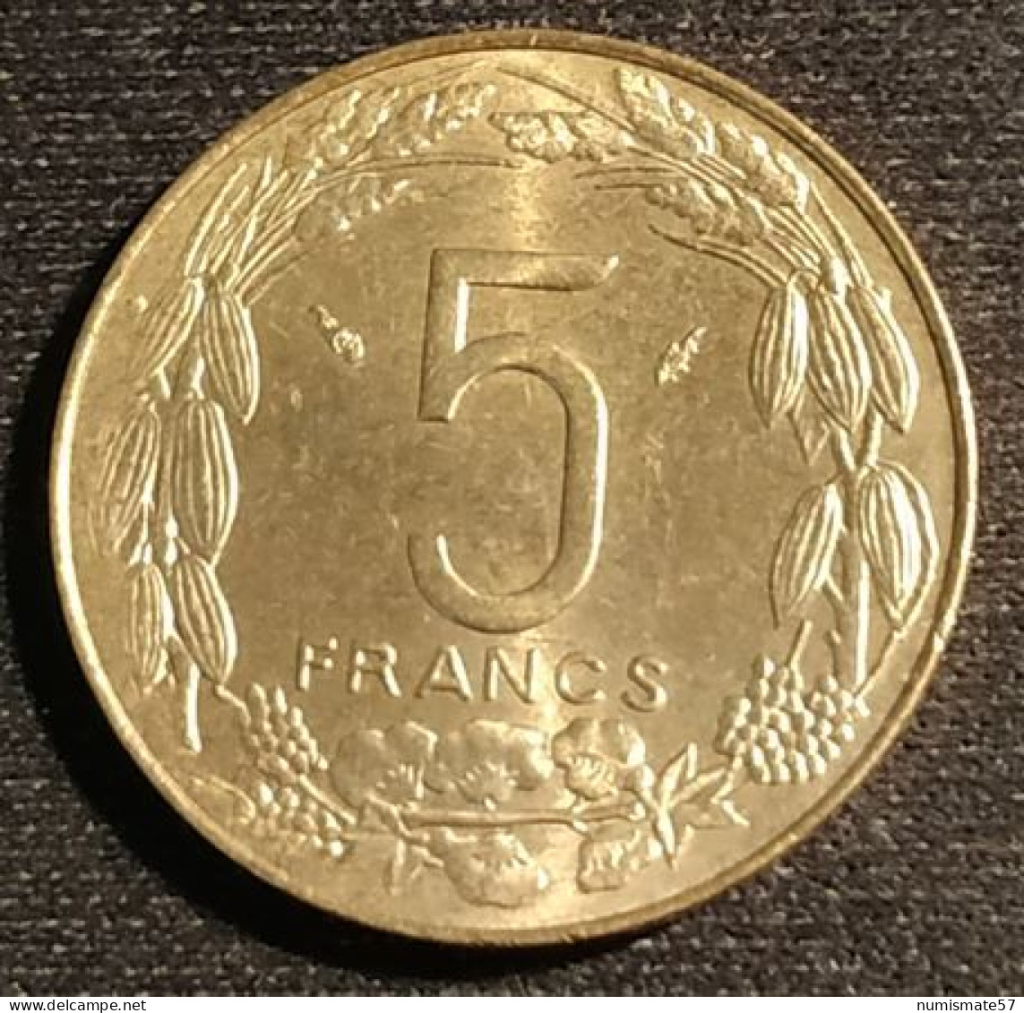 ETATS DE L'AFRIQUE CENTRALE - 5 FRANCS 1976 - KM 7 - Sonstige – Afrika