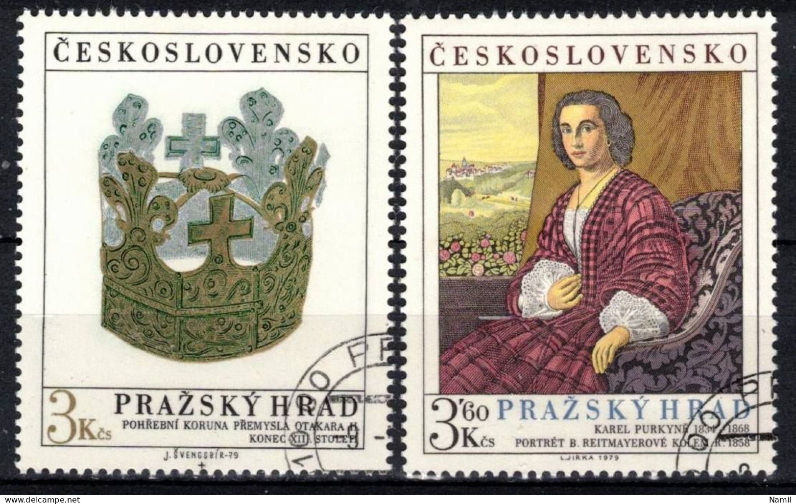 Tchécoslovaquie 1979 Mi 2505-6 (Yv 2333-4), Obliteré, - Used Stamps