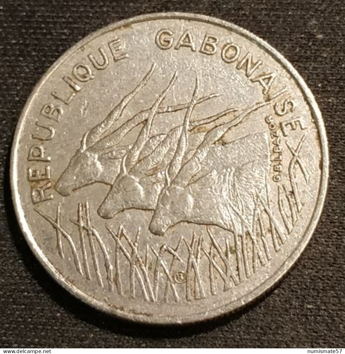 RARE - GABON - 100 FRANCS 1971 - KM 12 - Gabón