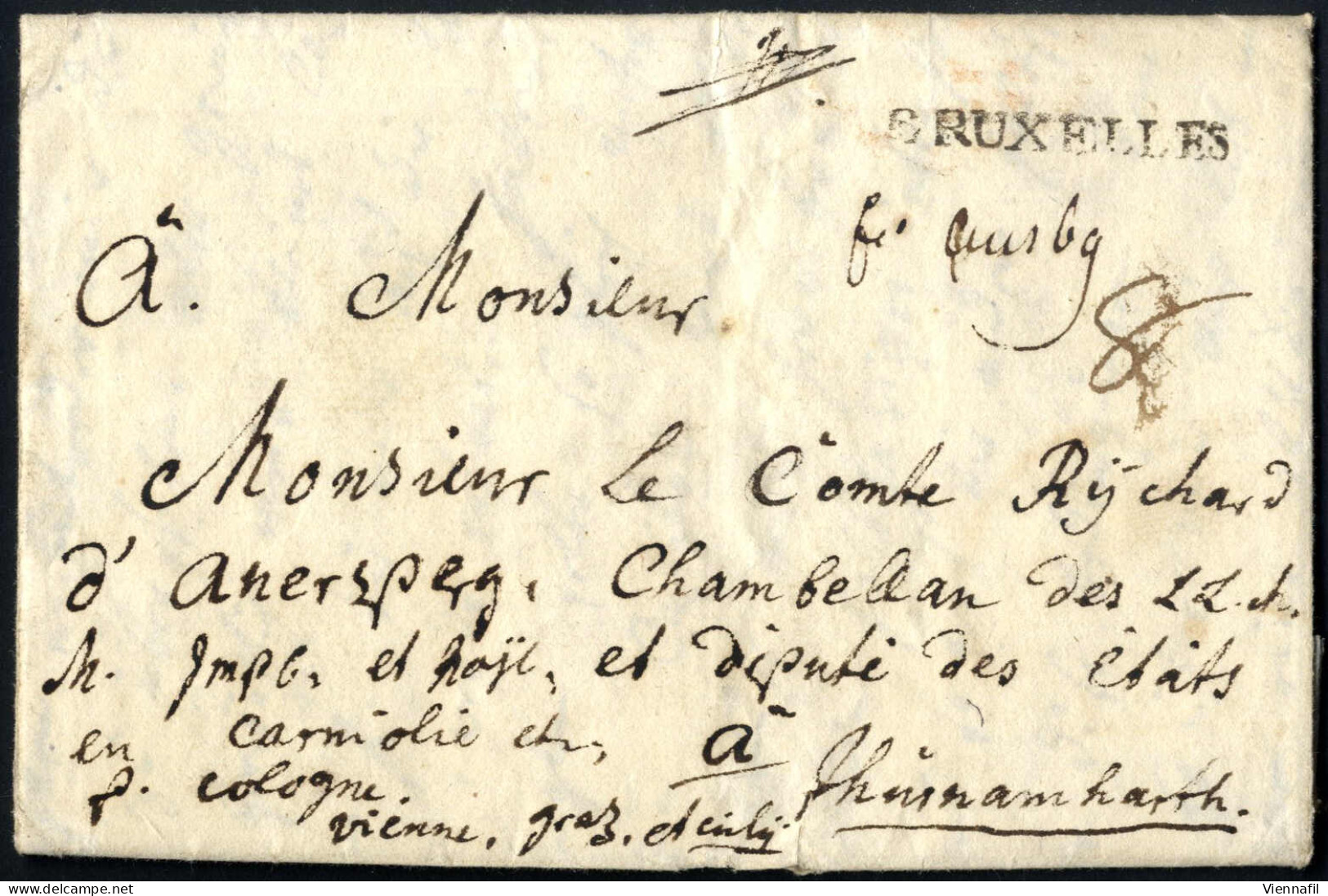 Cover 1747/1857, 12 Lose Früherer Auktionen, 11 Briefe Und Zwei Recepissen, Meist Von Niederösterreich, Auch Seltenere S - Collections