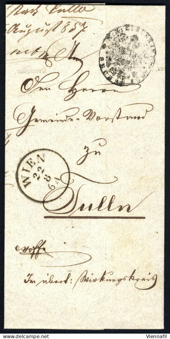 cover 1747/1857, 12 Lose früherer Auktionen, 11 Briefe und zwei Recepissen, meist von Niederösterreich, auch seltenere S