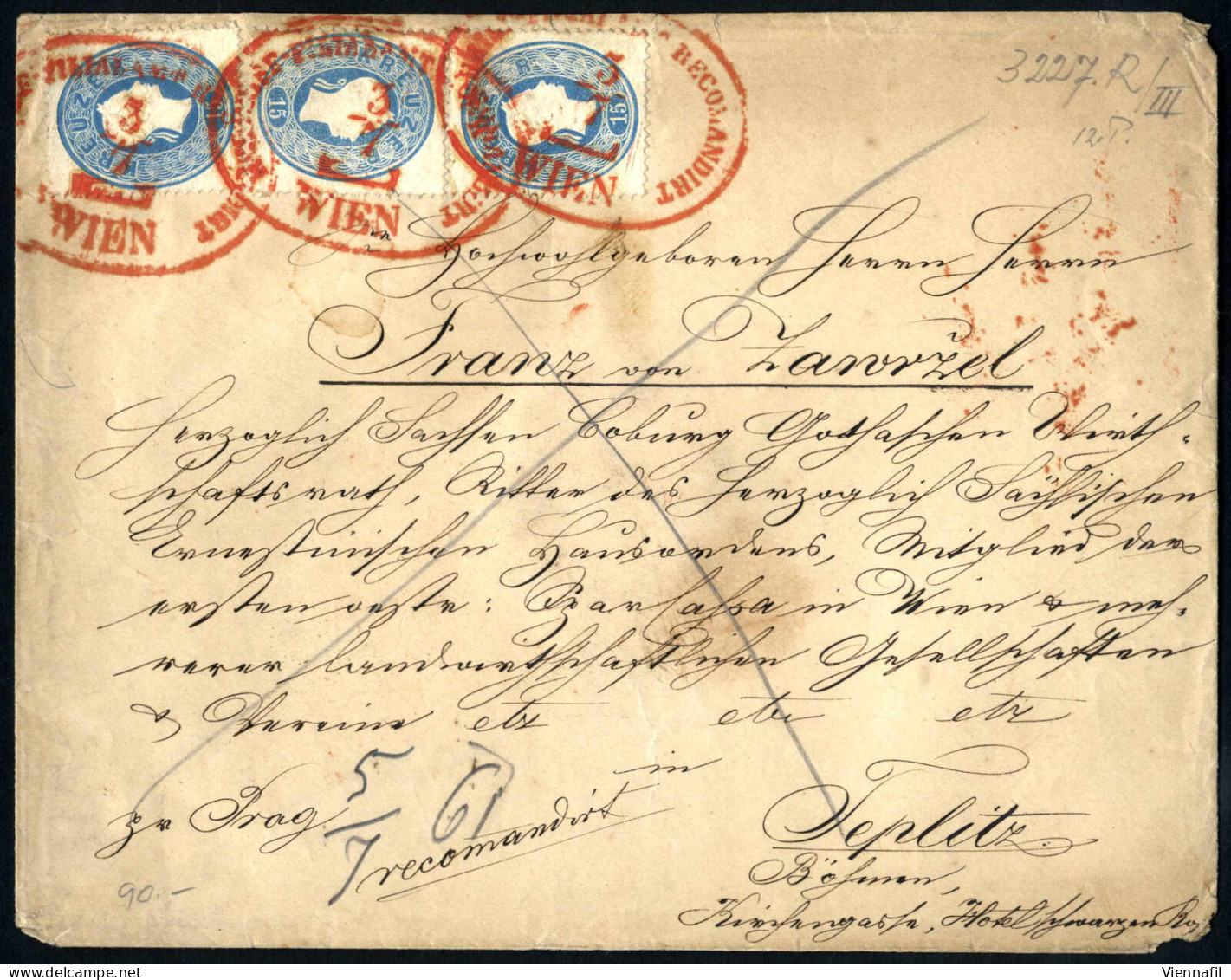 Cover 1850/67, Lot Mit Ca. 200 Belegen, Recepissen, Nachfrageschreiben, Dabei Viele Interessante Stücke, Abbildungen Sie - Collections