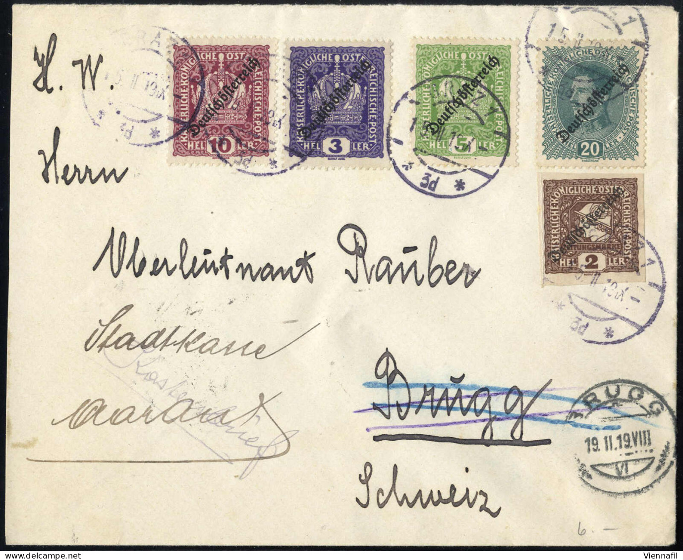 Cover 1900-1931, Vier Brieflots Aus Früheren Auktionen, Insgesamt Ca. 30 Stück, Darunter Mehrere Reko- Und Reko-Expressb - Verzamelingen