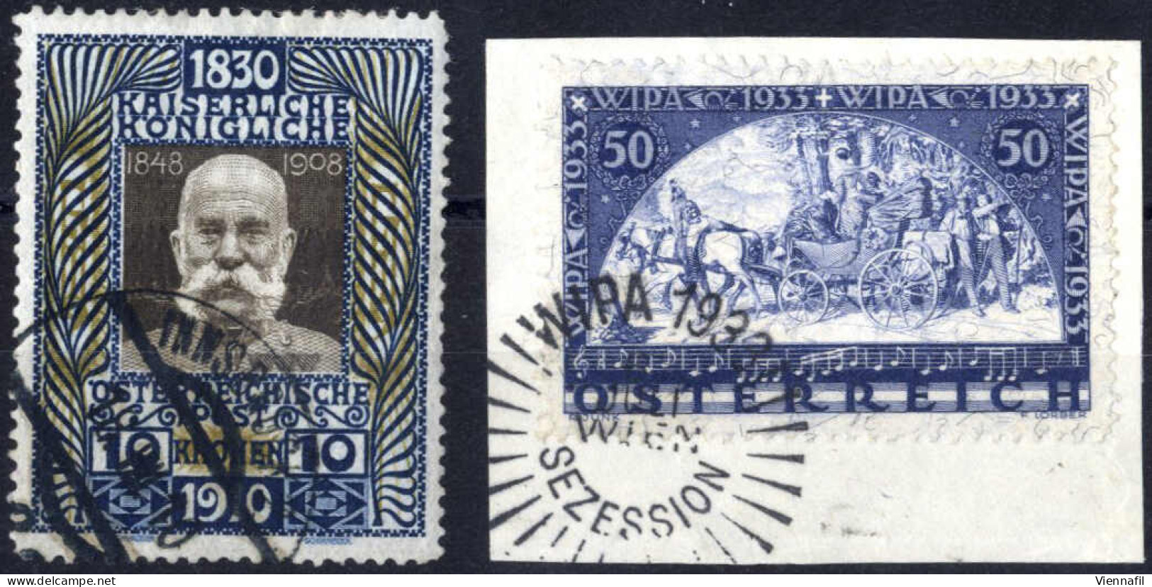 **/o 1910/52, Einige Bessere Sätze Postfrisch, FIS I, Grazer Die Markwerte Und Vögel, Dazu Gestempelt "80 Geburtstag Kai - Collections