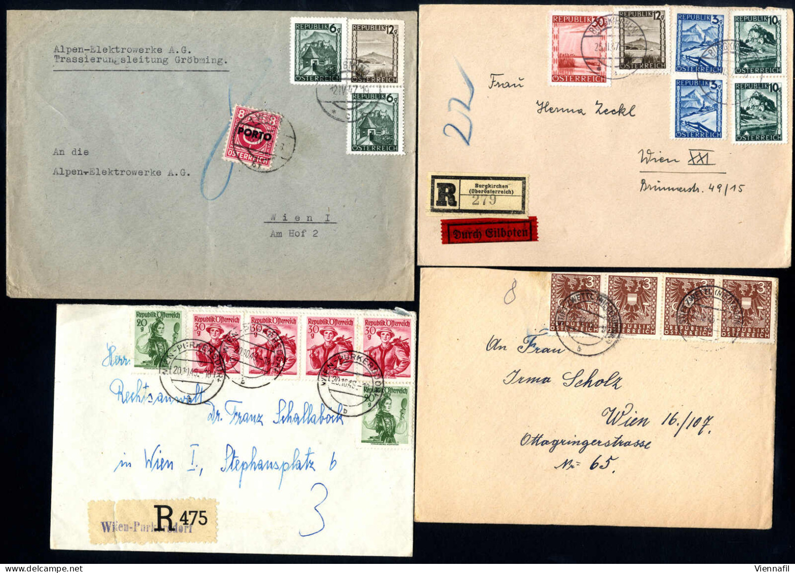 Cover 1945/85, Lot Mit Einigen Hundert Briefen/Ganzsachen, Fundgrube Für Den Spezialisten, Abbildungen Siehe Onlinekatal - Collections
