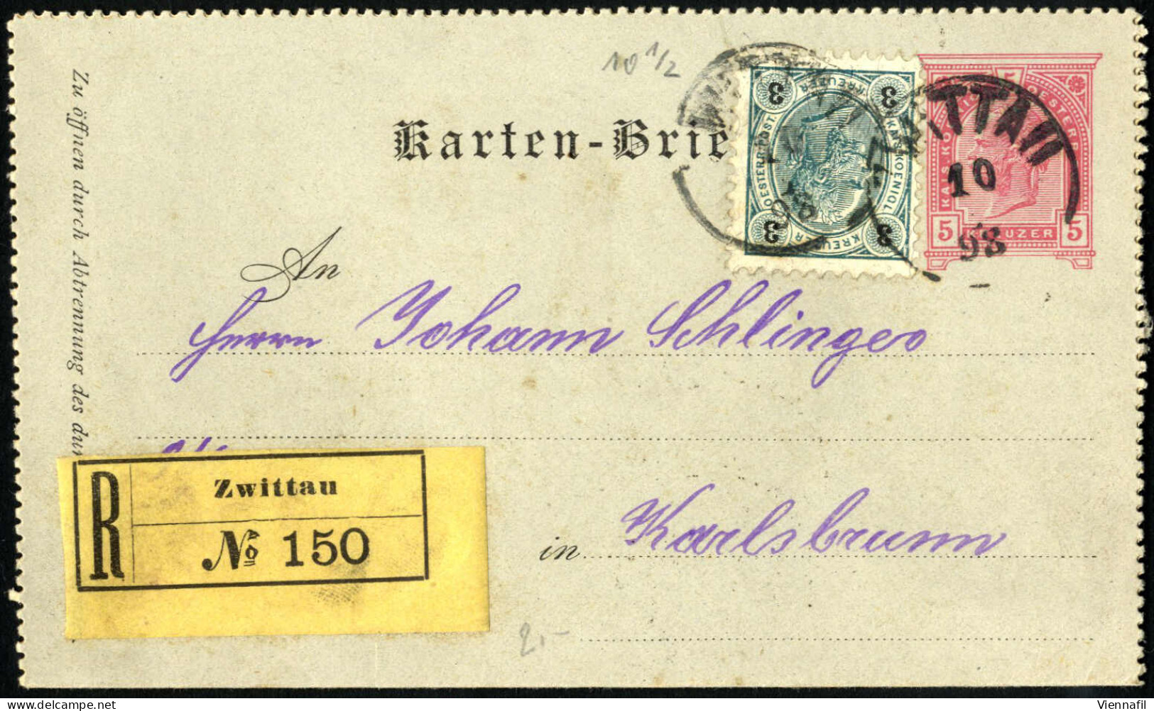 Cover Ganzsachen 1864/1918 Ca., Lot Mit Hunderten Korrespondenz-, Rohrpostkarten, Kartenbriefe Und Umschläge, Teils Mit  - Collezioni