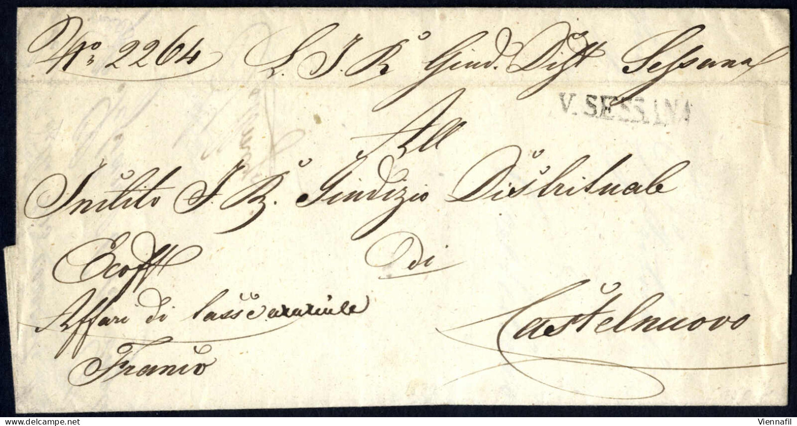 Cover Küstenland 1765/1842 Ca., Sammlung Mit über 140 Vorphilabriefen, Int. Destinationen Wie Spanien, 1 Attest, Dabei A - Colecciones