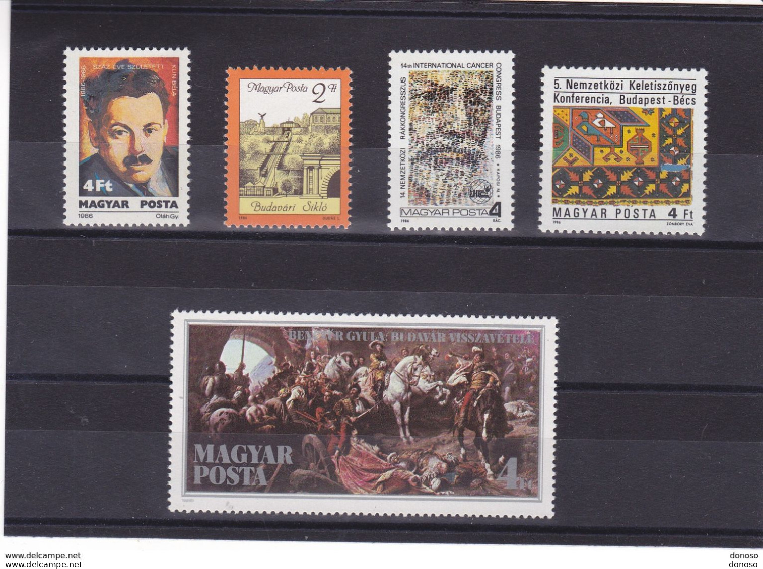 HONGRIE 1986 Yvert 3029, 3037, 3048-3049, 3052 NEUF** MNH Cote 4,60 Euros - Unused Stamps
