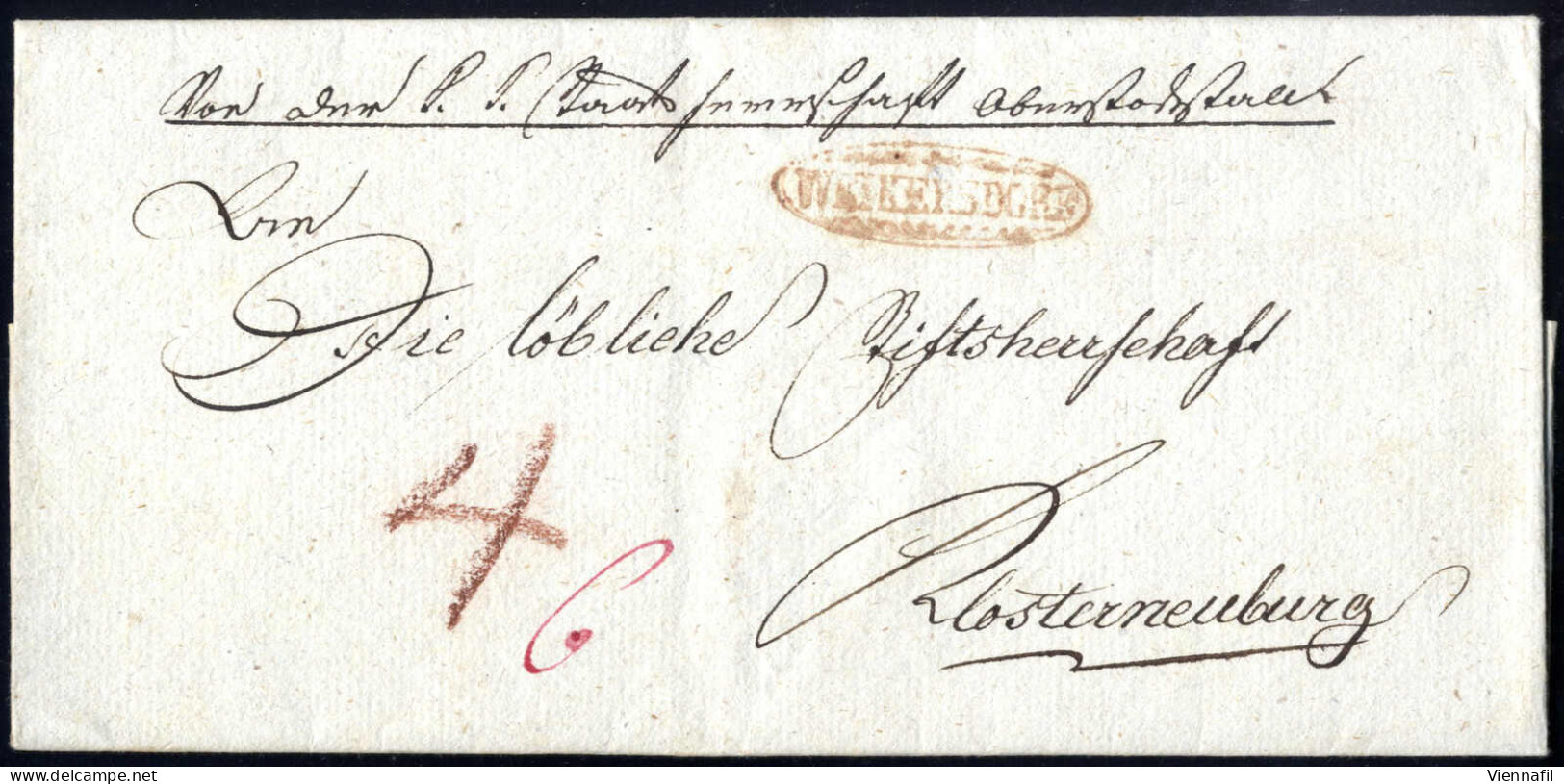 Cover Niederösterreich 1538/1844 Ca., Postrouten "Wien - Wittingau", Sammlung Mit über 80 Vorphilabriefen, Dabei Auch Re - Verzamelingen