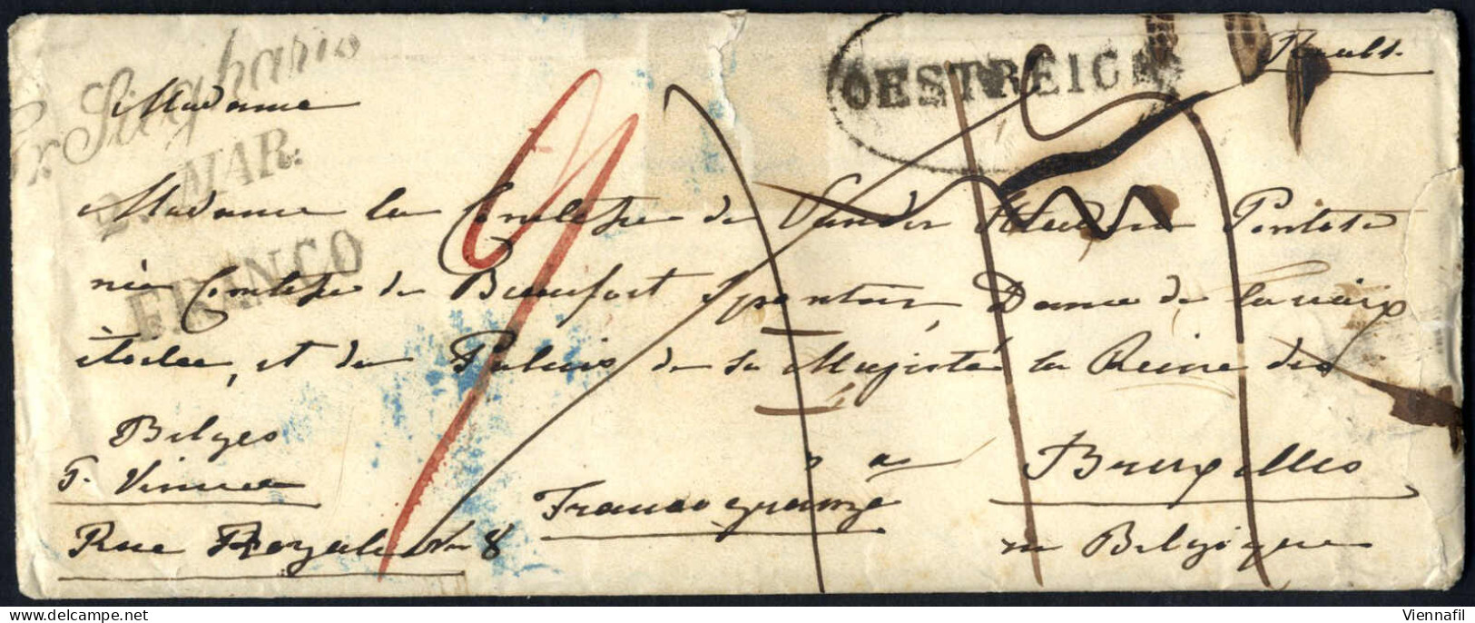 Cover Niederösterreich 1692/1850 Ca., Postroute "Wien-Loosdorf-Melk-Schrems" / "Mautern-Datschitz" / "Krems- Raabs" / "G - Colecciones