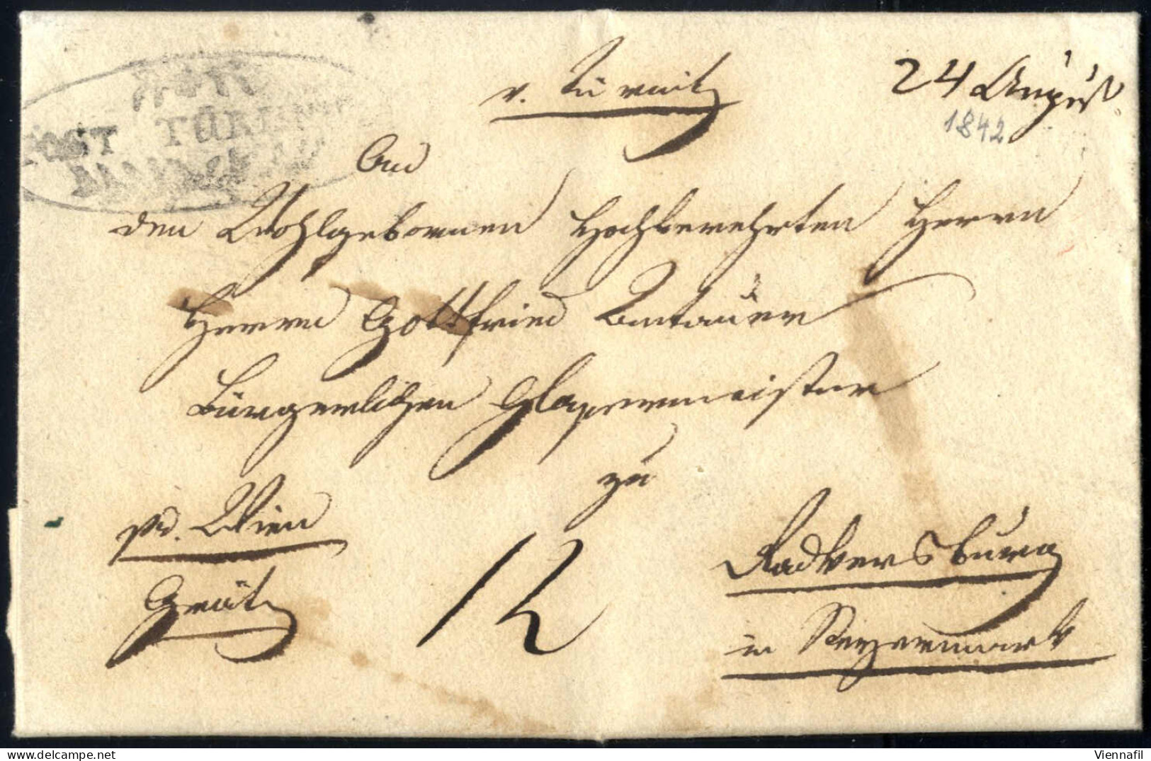 Cover Niederösterreich 1692/1850 Ca., Postroute "Wien-Loosdorf-Melk-Schrems" / "Mautern-Datschitz" / "Krems- Raabs" / "G - Collections