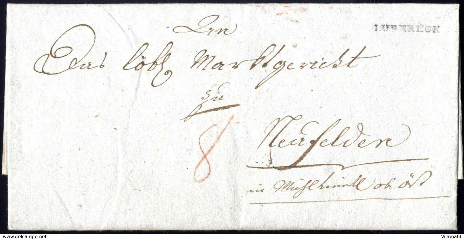 cover Niederösterreich 1692/1850 ca., Postroute "Wien-Loosdorf-Melk-Schrems" / "Mautern-Datschitz" / "Krems- Raabs" / "G