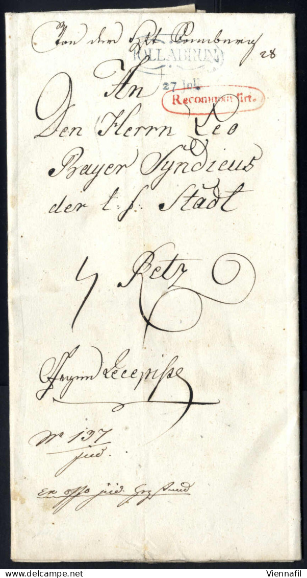 Cover Niederösterreich 1761/1848 Ca., Postrouten "Krems - Znail" Und "Stockerau - Laa" Mit Nebenlinien, Sammlung Mit übe - Collezioni