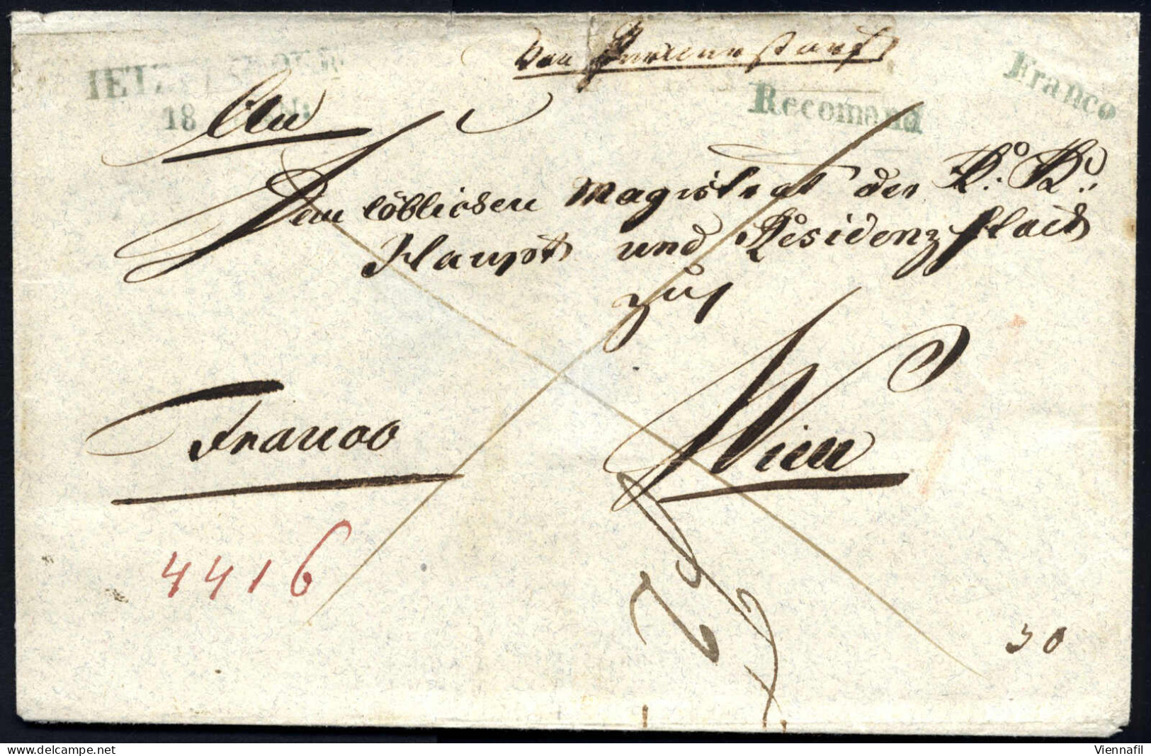 Cover Niederösterreich 1761/1848 Ca., Postrouten "Krems - Znail" Und "Stockerau - Laa" Mit Nebenlinien, Sammlung Mit übe - Sammlungen