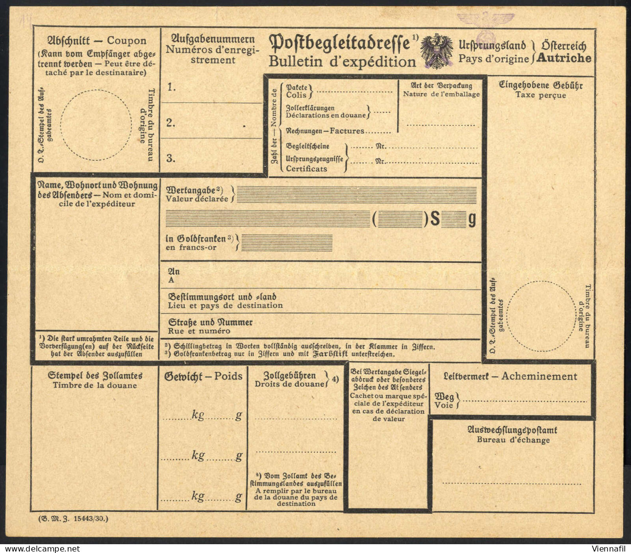 Cover Postbegleitadressen 1910/64 Ca., Sammlung Von Ca 70 Ungebrauchten Bzw. Gelaufenen Postbegleitadressen, Dabei Zwei  - Verzamelingen