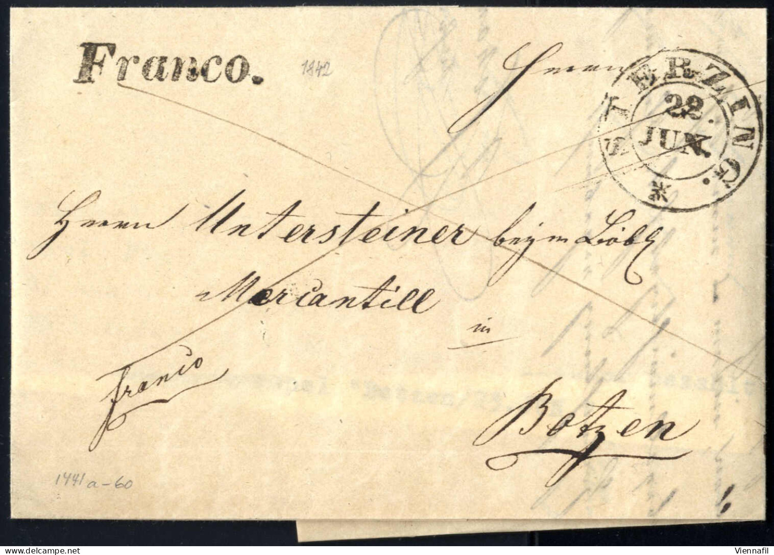 Cover Tirol Und Vorarlberg 1629/1850 Ca., Interessante Vorphilasammlung In Drei Alben Mit Einigen Rekobriefen Und Recepi - Colecciones