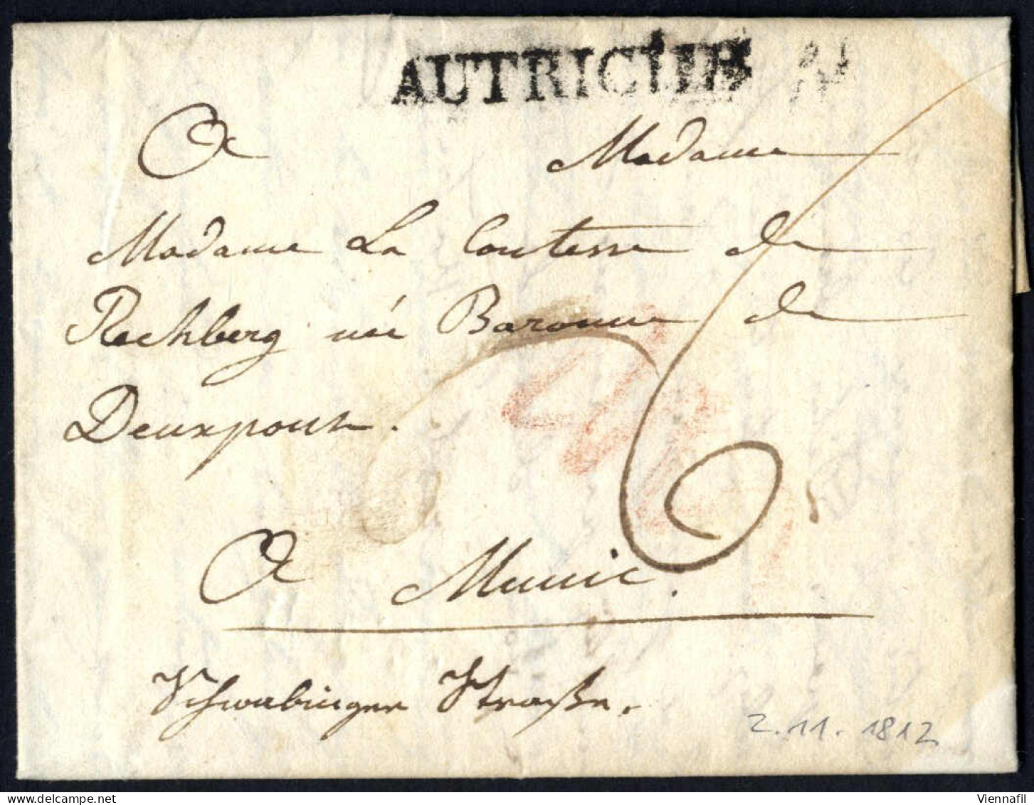 Cover Wien 1749/1846 Ca., Sammlung Mit über 120 Vorphilabriefen, Dabei Auslandsbriefe, Abbildungen Siehe Onlinekatalog - Sammlungen