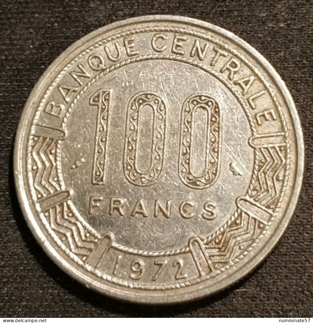 Pas Courant - GABON - 100 FRANCS 1972 - KM 12 - Gabón