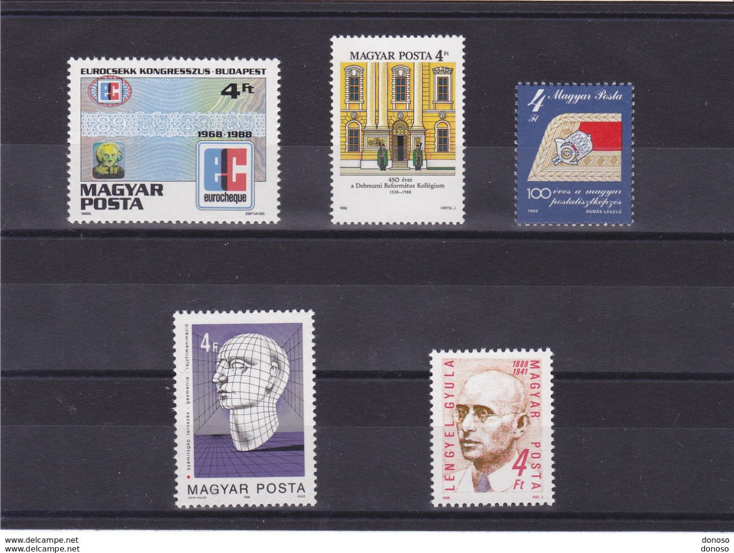 HONGRIE 1988 Yvert 3164-3165, 3181, 3183, 3186 NEUF** MNH Cote 3,80 Euros - Unused Stamps