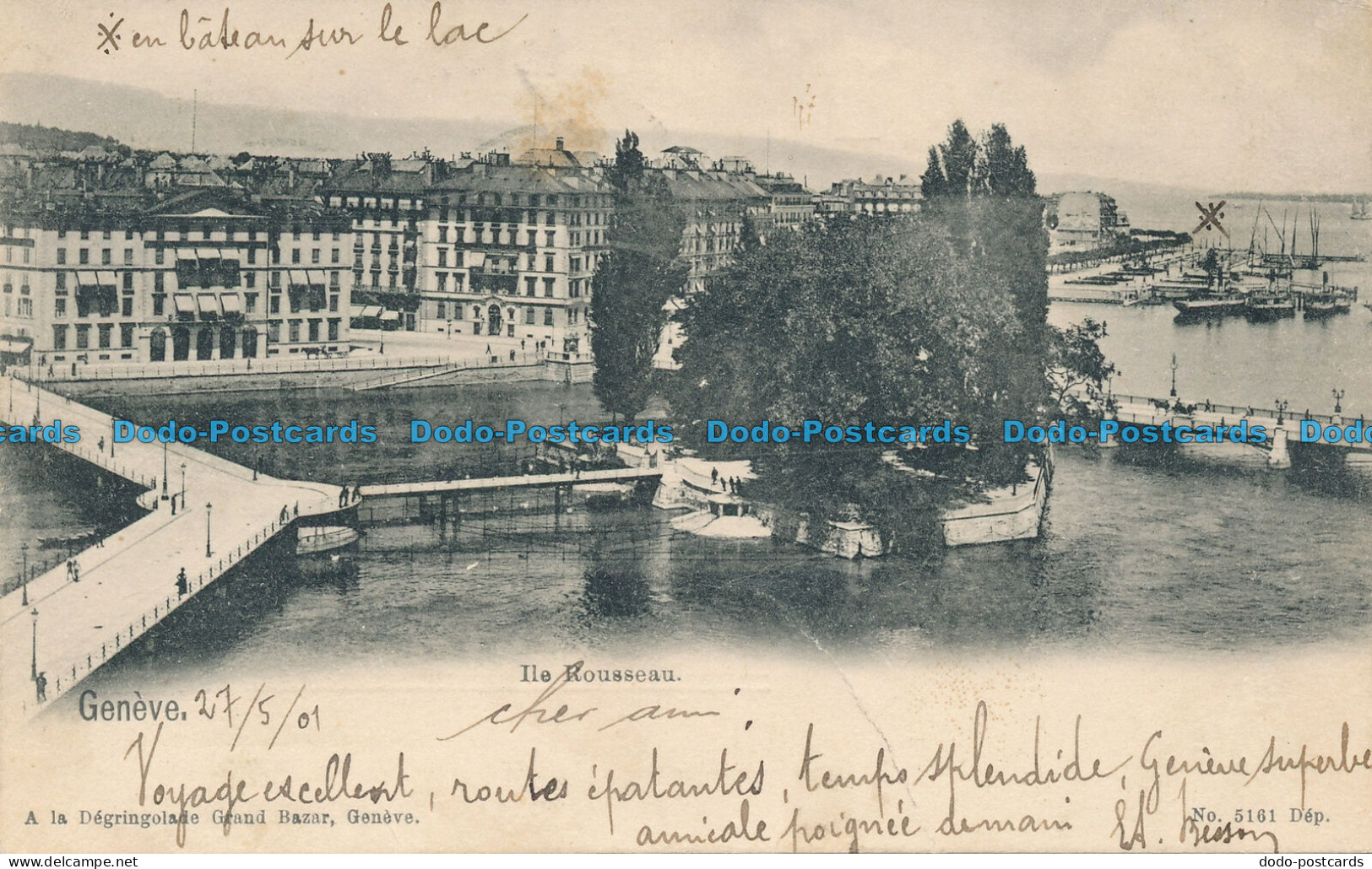 R030035 Geneve. Ile Rousseau. 1901 - Wereld