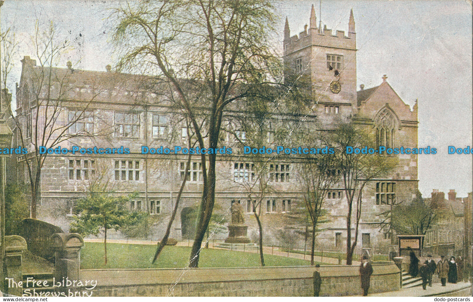 R029506 The Free Library. Shrewsbury. 1906 - Wereld