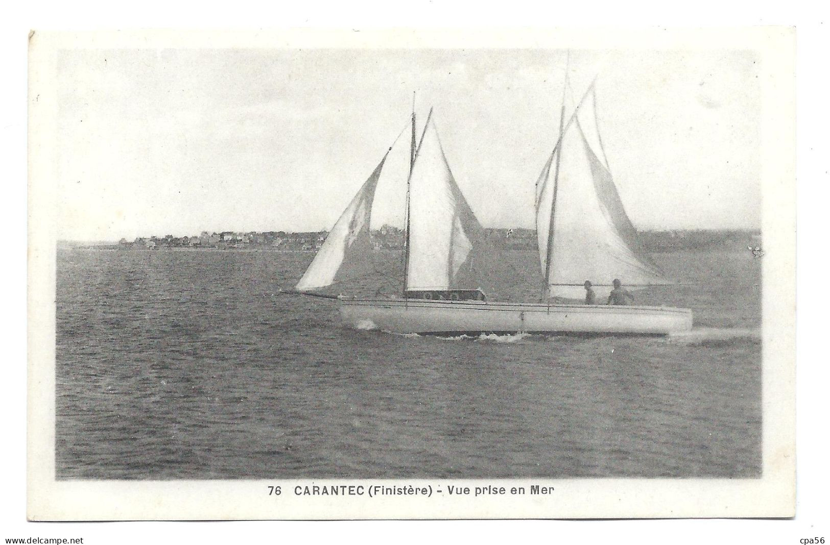 Voilier CARANTEC - Vue Prise En Mer - N°76 Coll. N.L. - Carantec