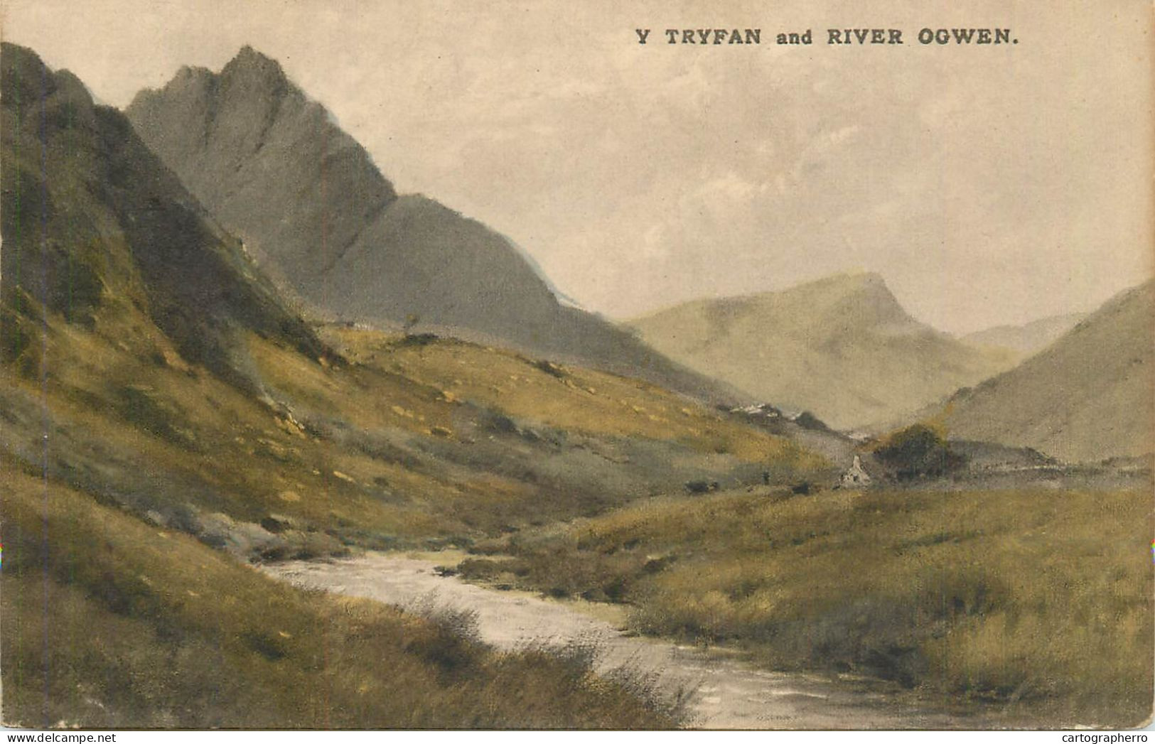 Wales Y Tryfan And River Ogwen Picturesque Natural Landscape - Sonstige & Ohne Zuordnung