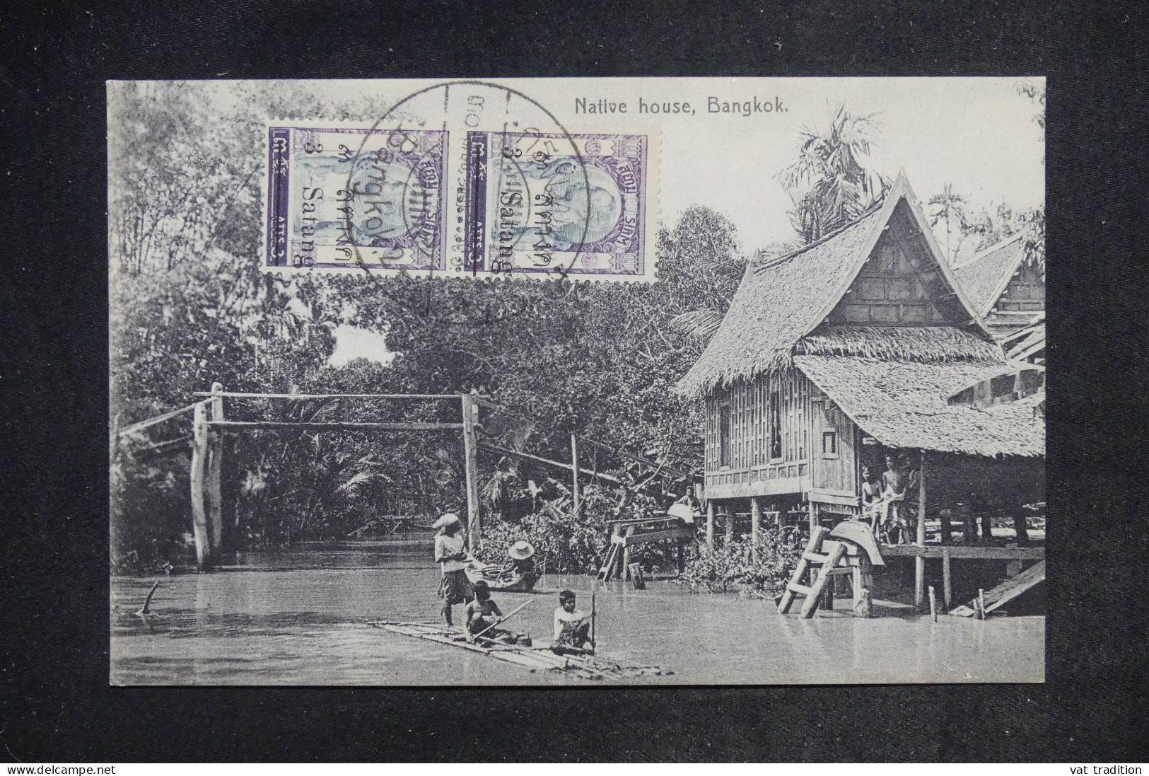 SIAM - Affranchissement Surchargés De Bangkok Sur Carte Postale, Non Circulé  - L 152390 - Siam