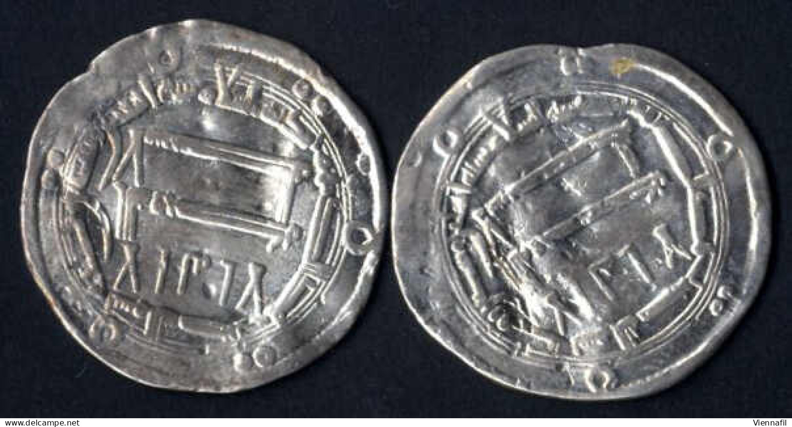 Al-Mahdi 158-169AH 775-785, Dirham Silber, 160,162,163 Medinat As-Salam, BMC 124,126,127, Schön-, Sehr Schön-, Randausbr - Islamic