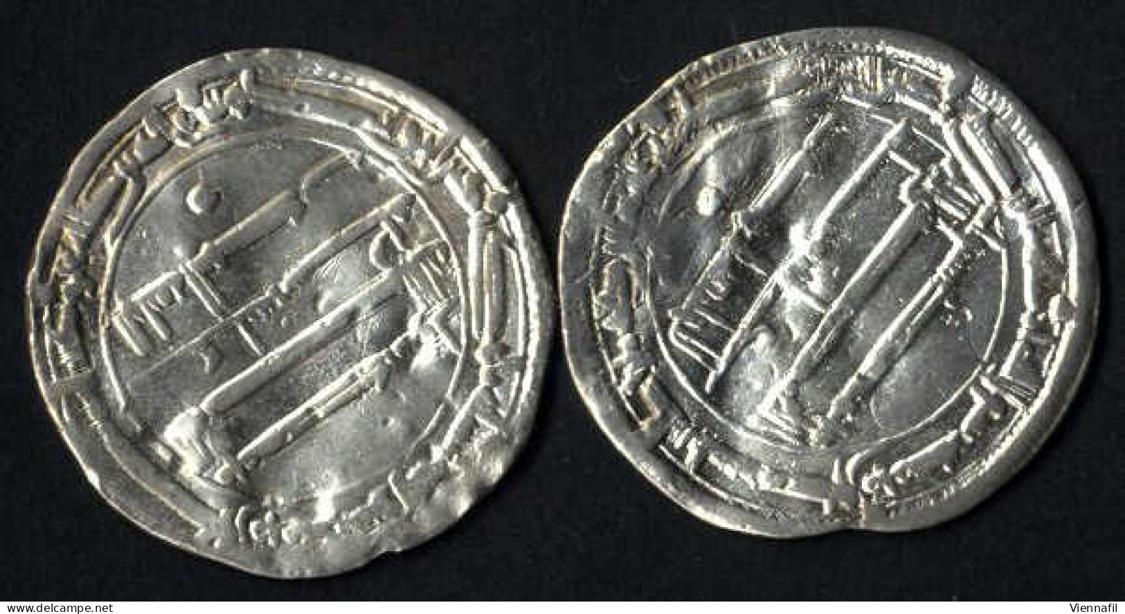 Al-Mahdi 158-169AH 775-785, Dirham Silber, 160,162,163 Medinat As-Salam, BMC 124,126,127, Schön-, Sehr Schön-, Randausbr - Islamic
