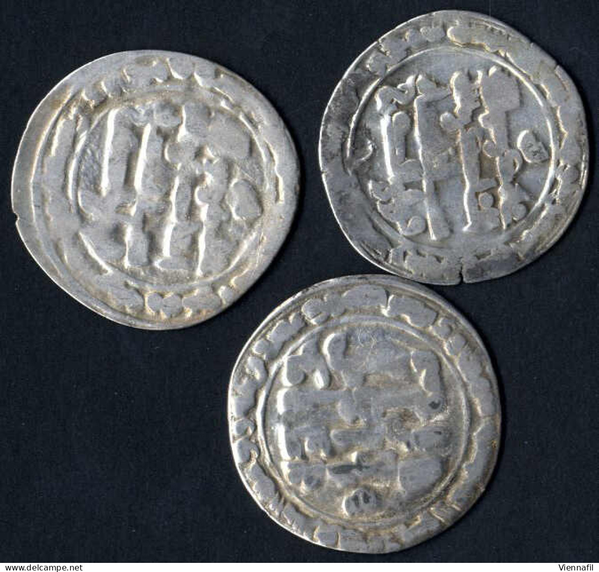Baha ' Ad-Daulah, 379-403AH 989-1012, Dirham Silber, 397 Suq Al-Ahwaz, BMC 671, Mich 613, Schön, 7 Stück - Islamic