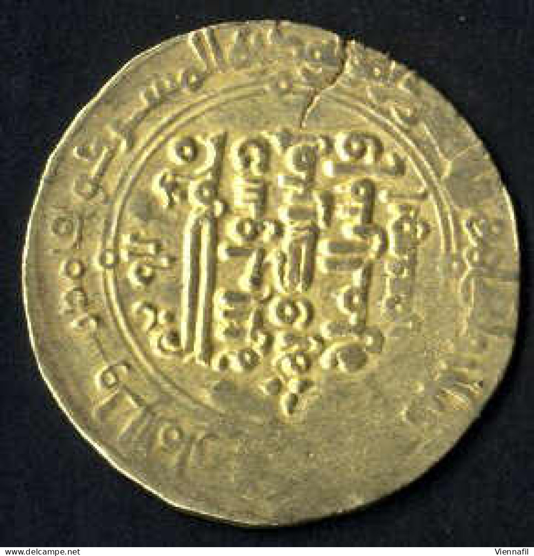 Mahmud, 388-421AH 998-1030, Dinar Gold, 416 Ghazna, BMC-!, Sehr Schön-, Riß, Selten - Islamiques