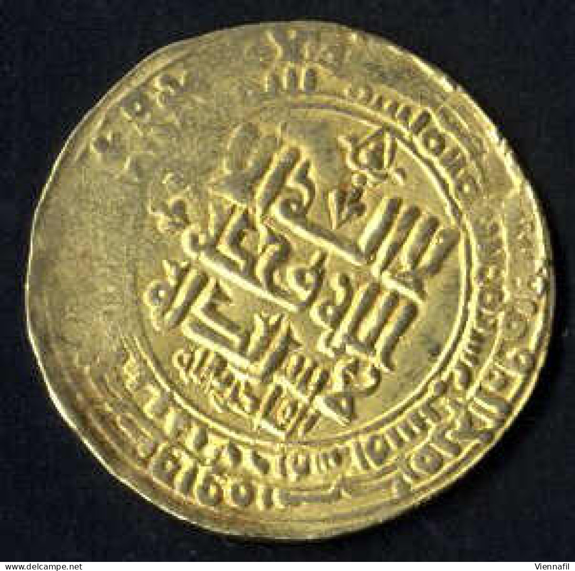 Mahmud, 388-421AH 998-1030, Dinar Gold, 416 Ghazna, BMC-!, Sehr Schön-, Riß, Selten - Islamic