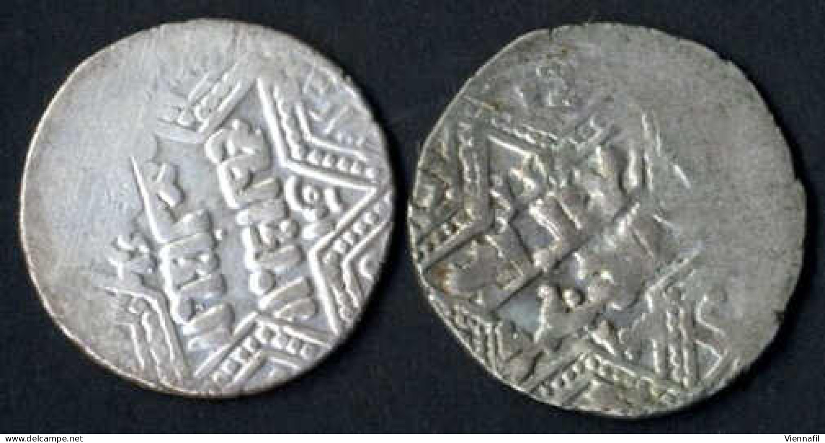 Najm Ed-Din Ghazi I, 637-658AH 1239-1261, Dirham Silber, Ohne Jahr Ohne Münzstätte, Album 1834.4, Sehr Schön-, 2 Stück - Islamische Münzen