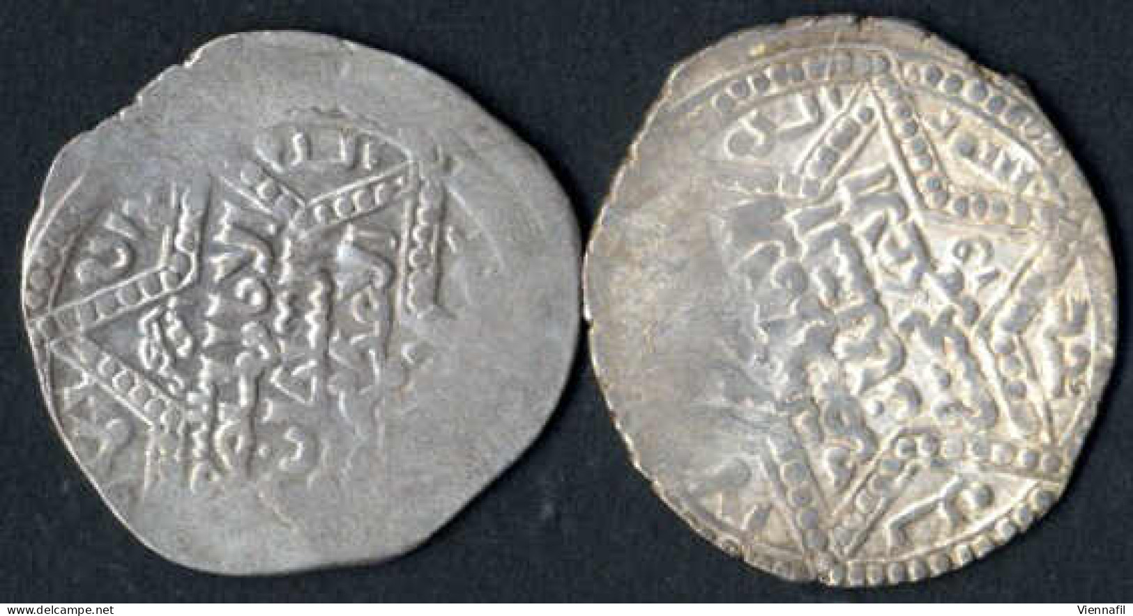 En-Nasir Yusuf II, 634-658AH 1236-1259, Dirham Silber, 637 Haleb, Balog 726 Sehr Schön-, 6 Stück - Islamische Münzen