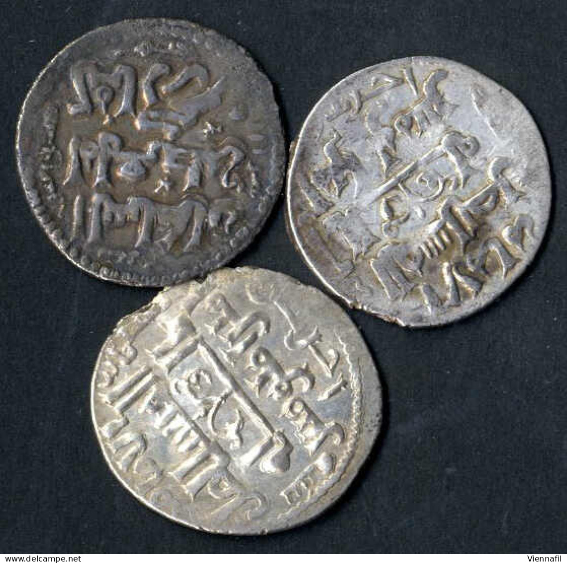 Kayqubad I., 616-634AH 1219-1236, Dirham Silber, 631 Siwas, Henn 172 Var. BMC 164, Sehr Schön+, 3 Stück - Islamische Münzen