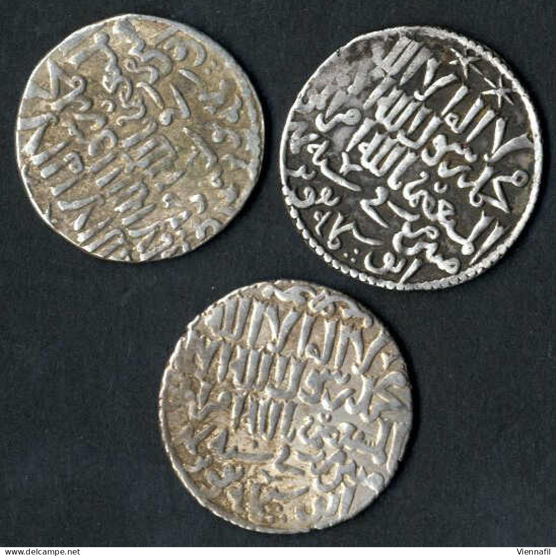 3 Brüder, 647-655AH 1249-1257, Dirham Silber, 648,652 Qonya, BMC 263, Henn 1865f, Schön Bis Sehr Schön+, Randausbruch, V - Islamiques