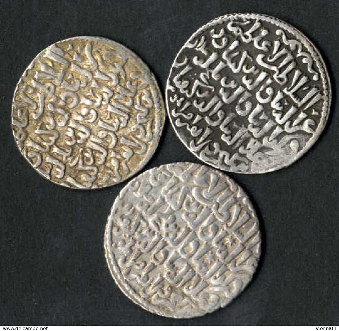 3 Brüder, 647-655AH 1249-1257, Dirham Silber, 648,652 Qonya, BMC 263, Henn 1865f, Schön Bis Sehr Schön+, Randausbruch, V - Islamische Münzen