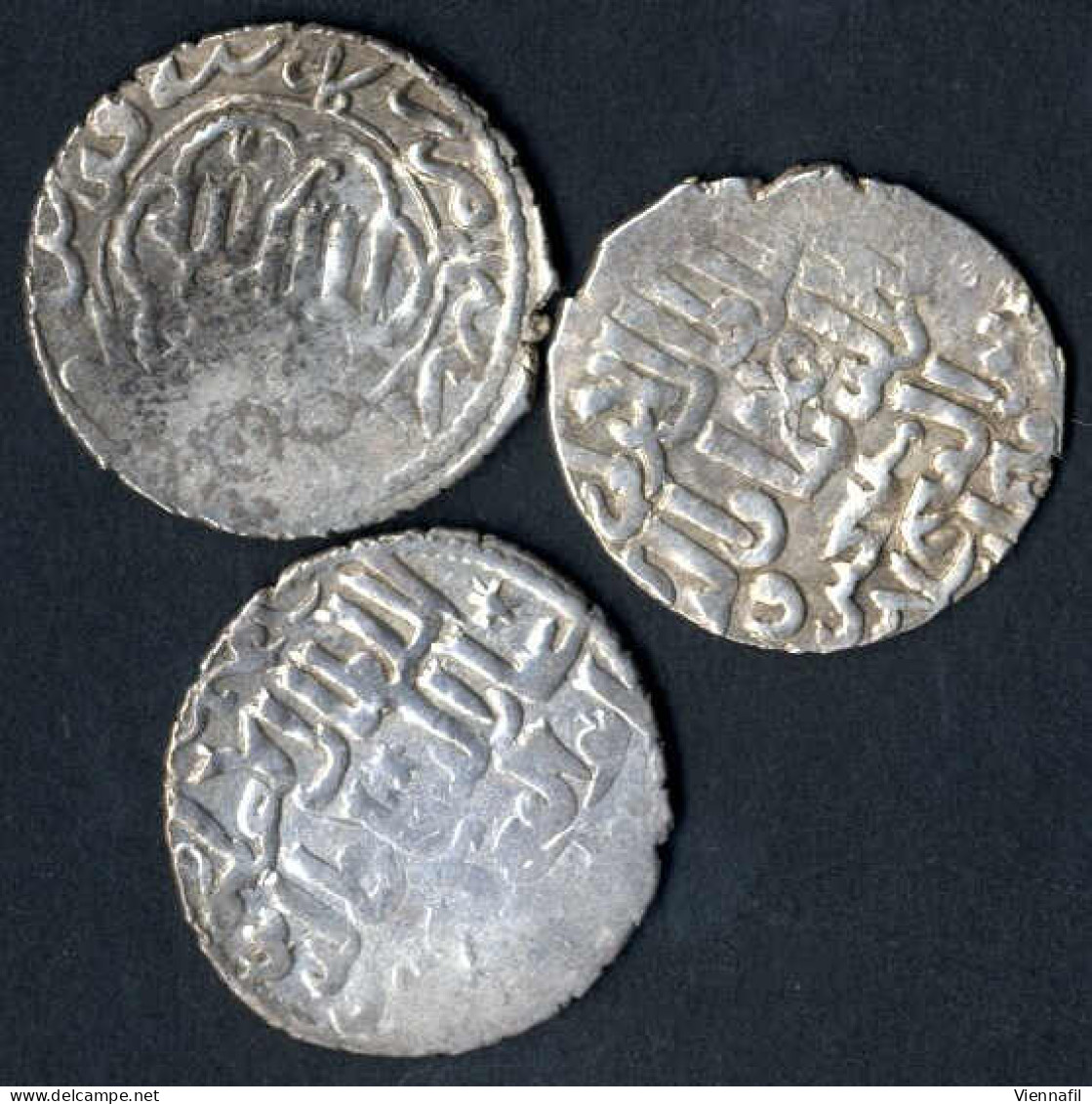 Kaykhusru III., 663-681AH 1265-1282, Dirham Silber, 664,666,670 Qonya, Henn -, BMC 273, sehr schön, 15 Stück