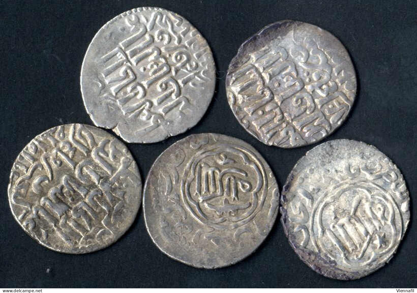 Kaykhusru III., 663-681AH 1265-1282, Dirham Silber, Jxxx Medinath Arzinjan, Sehr Schön, 5 Stück - Islamiche