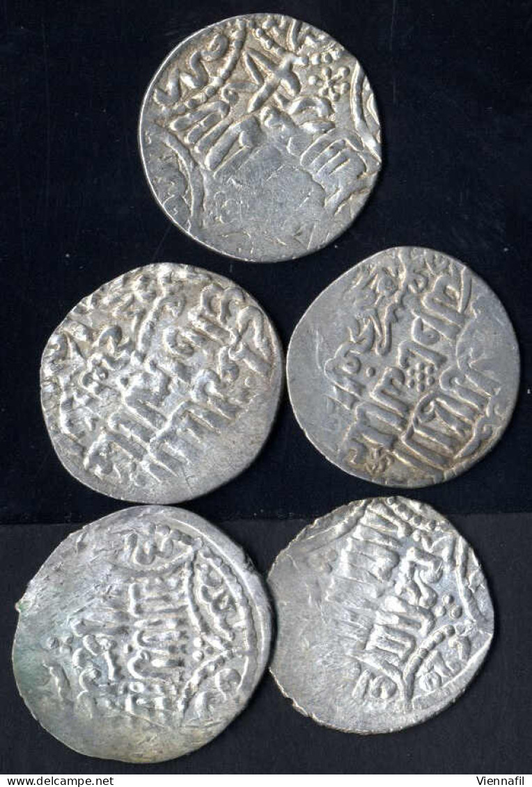 Mas'du II., 681-704AH 1282-1305, Dirham Silber, 68x, 6xx Lulua, BMC 295, Sehr Schön, 7 Stück - Islamiche