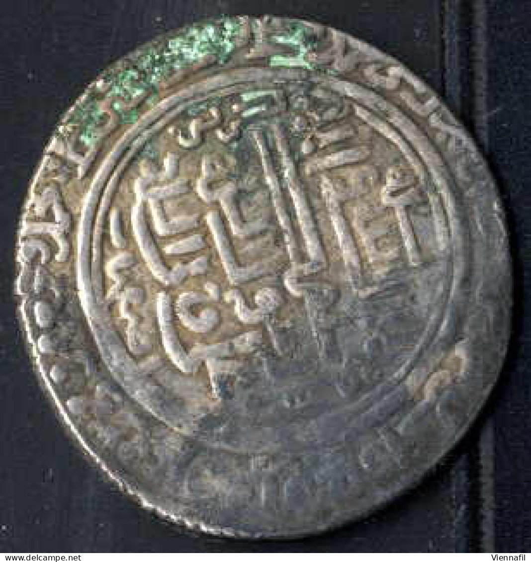 Uljaitu Ibn Arghun, 703-717AH 1304-1316, Doppeldirham Silber, 710,714 Münzstätte ?, Mich Typ 1610 BMC Typ 137 Mich 1618f - Islamische Münzen
