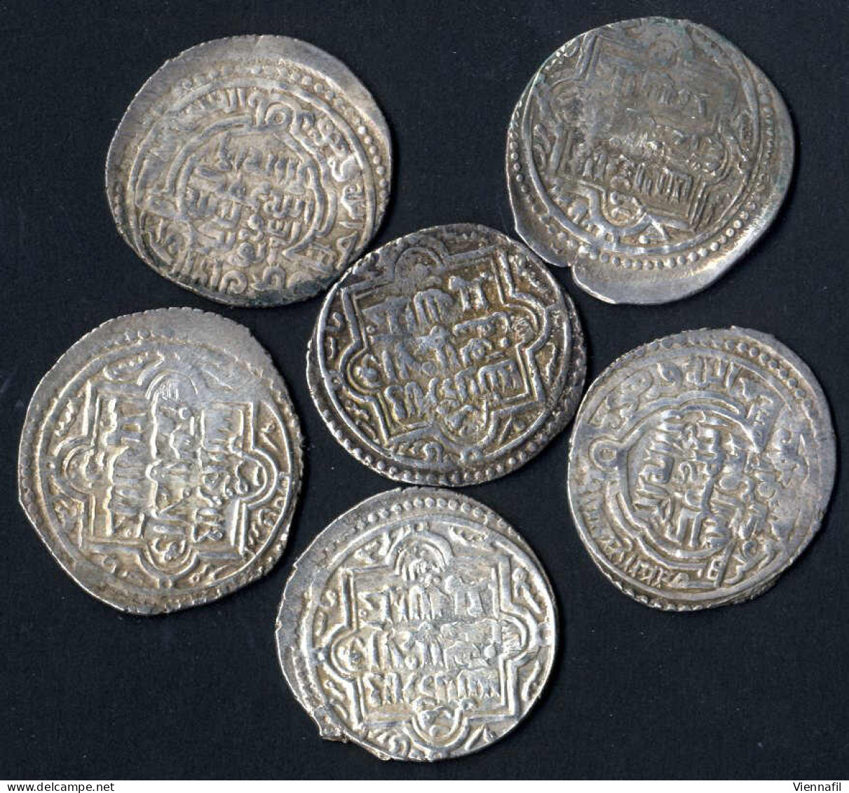 Abu Sa'id Khan, 716-736AH 1316-1335, Doppeldirham 2. Ausgabe Silber, 719 Arzinjan, Mich 1631 BMC 181 V., Sehr Schön, 6 S - Islamische Münzen