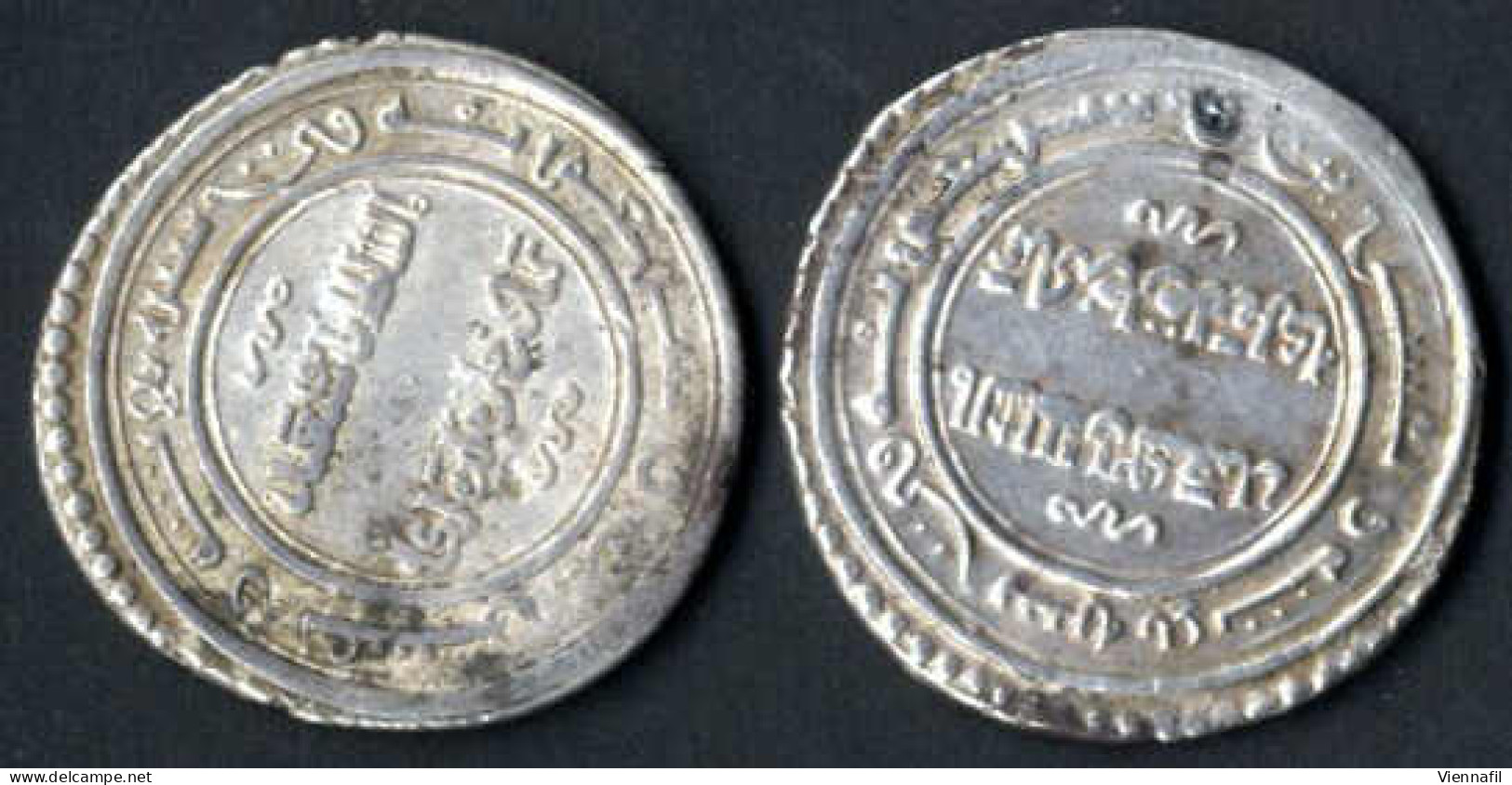 Abu Sa'id Khan, 716-736AH 1316-1335, Doppeldirham 4. Ausgabe Silber, 723,724,725 Tabriz, Mich 1643f BMC 210,214, Vorzügl - Islamische Münzen