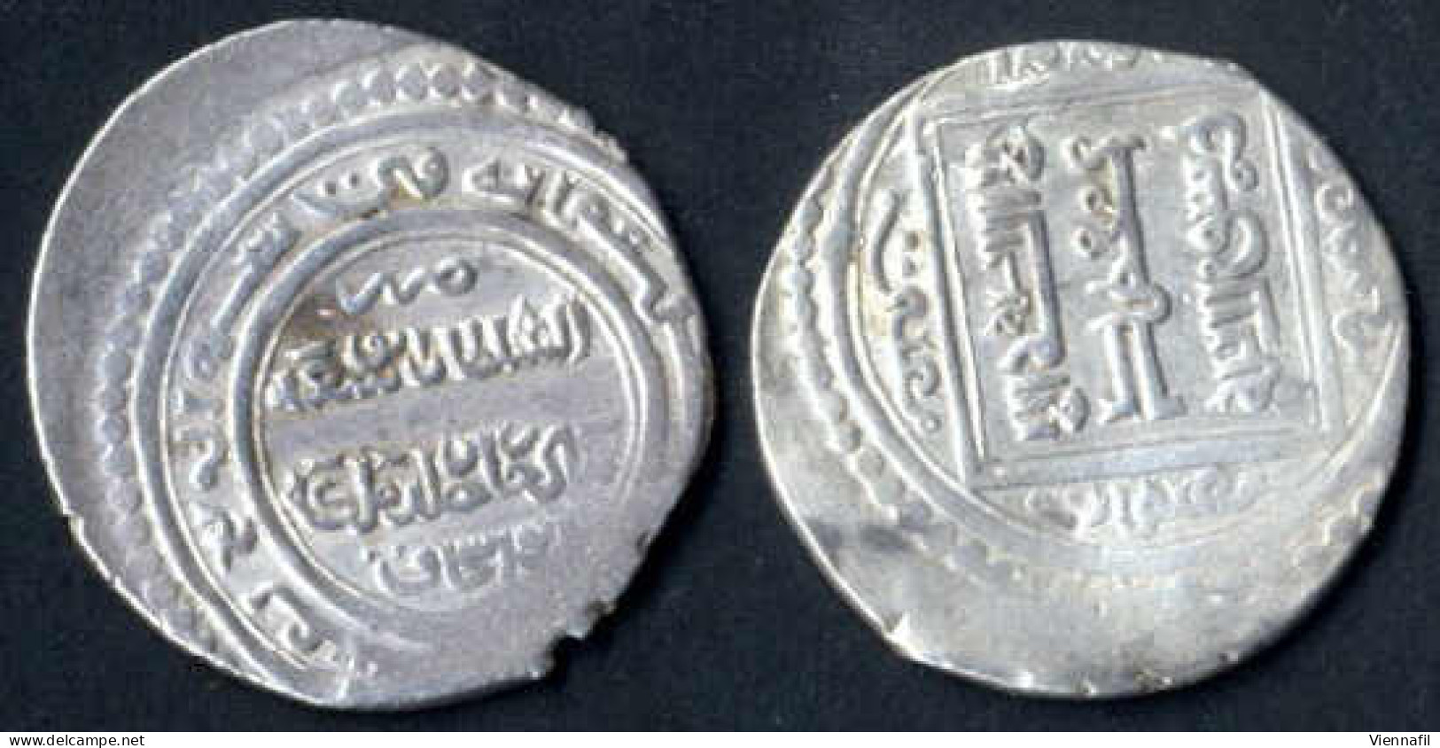 Abu Sa'id Khan, 716-736AH 1316-1335, Doppeldirham 4. Ausgabe Silber, 724 Abu Ishaq, Mich 1643ff, Sehr Schön Etwas Dezent - Islamic