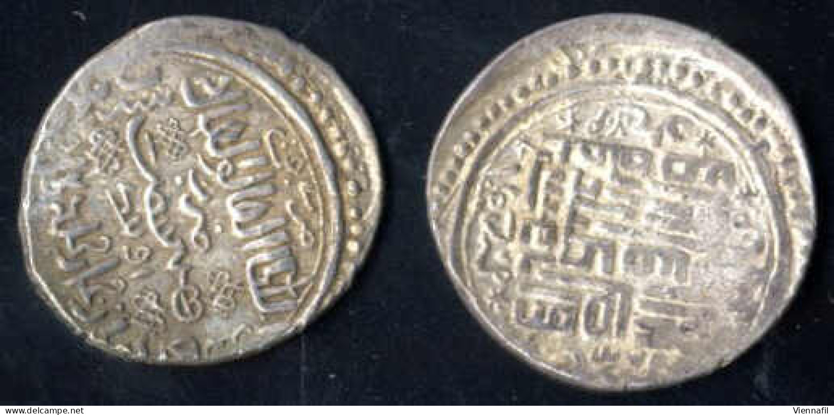 Abu Sa'id Khan, 716-736AH 1316-1335, Doppeldirham 9. Ausgabe Silber, 33 Khani Avnik, Mich 1663ff, Sehr Schön, 2 Stück, S - Islamic