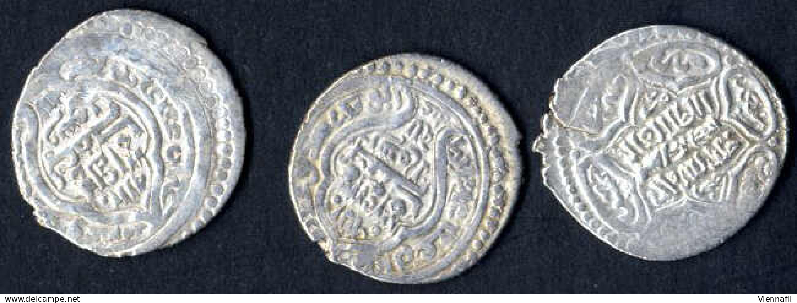 Sülaiman Khan, 740-744AH 1339-1343, Doppeldirham Silber, 741-744 Hisn, BMC Typ 319 332ff, Schön - Sehr Schön, 14 Stück - Islamiche