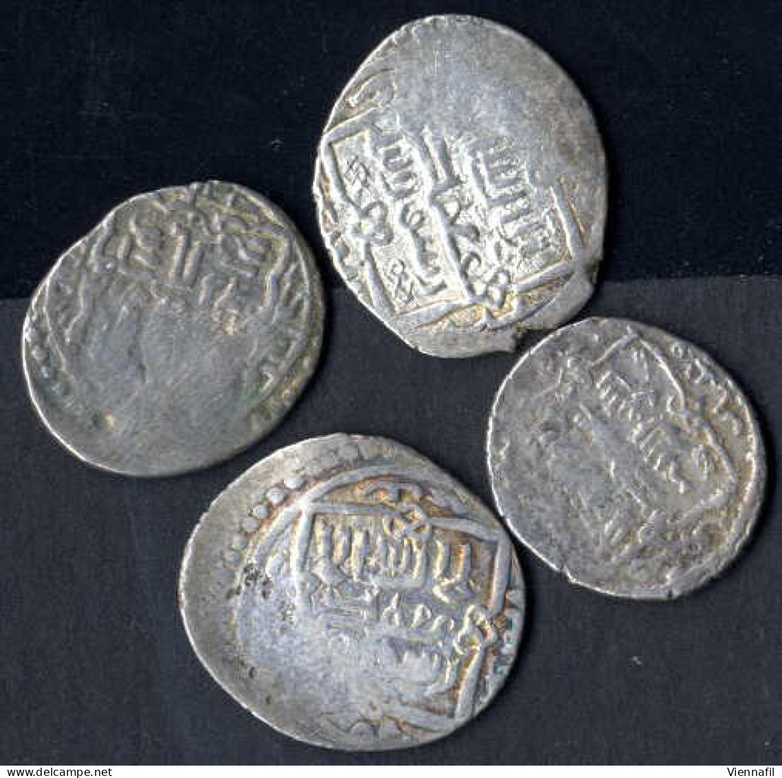 Sülaiman Khan, 740-744AH 1339-1343, Doppeldirham Silber, 741-744 Hisn, BMC Typ 319 332ff, Schön - Sehr Schön, 14 Stück - Islamische Münzen