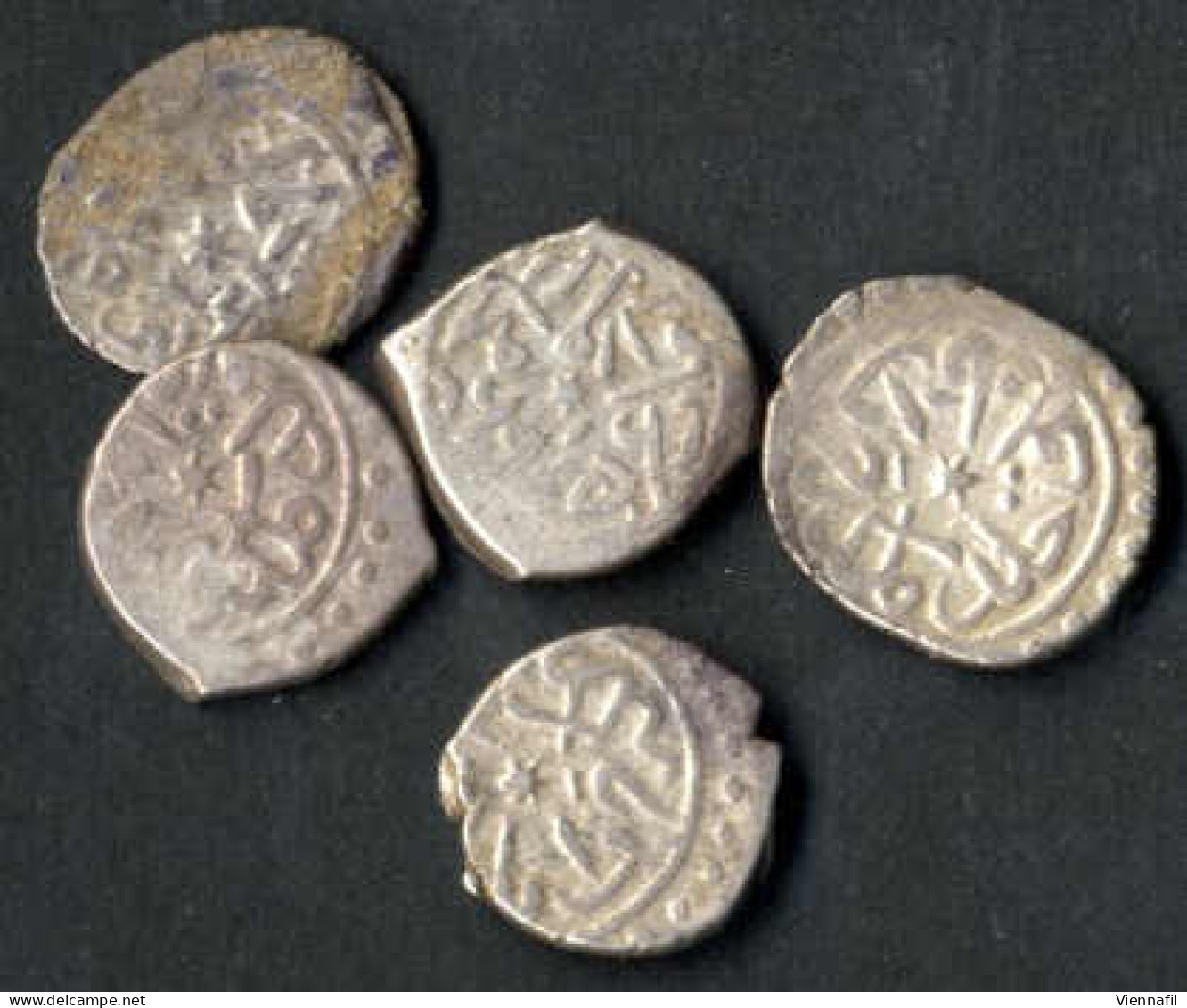 Mehmed II, 848-886AH 1444-1481, Akche Silber, 865 Ayasuliq Punkte 1/5, 3/4, 4/3, NP 86, Sehr Schön, 8 Stück - Islamiche