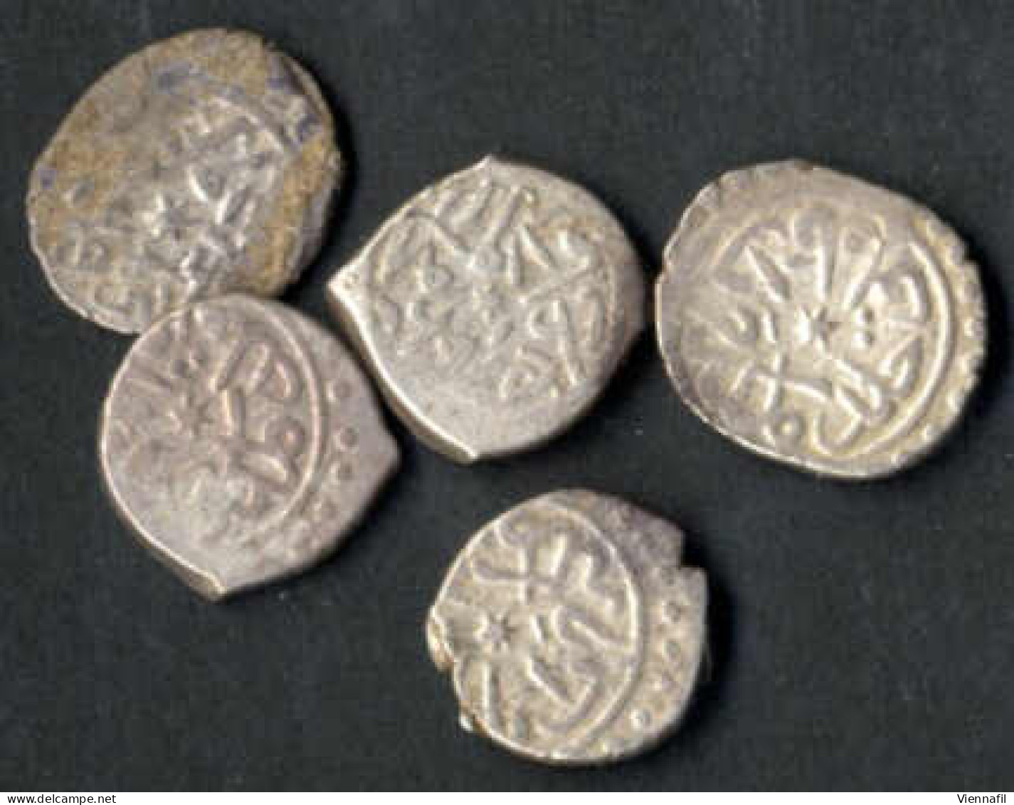 Mehmed II, 848-886AH 1444-1481, Akche Silber, 865 Ayasuliq Punkte 1/5, 3/4, 4/3, NP 86, Sehr Schön, 8 Stück - Islamic